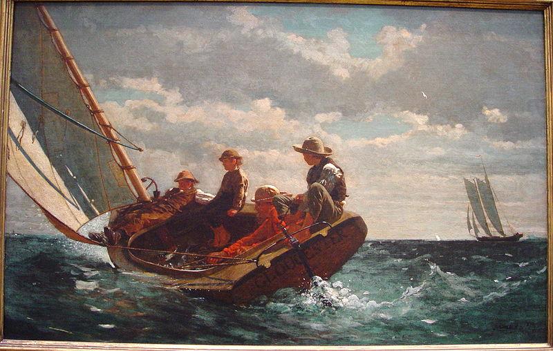 Winslow Homer Breezing Up china oil painting image
